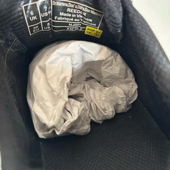 Dr Martens Black Reeder Utility Shoes - Picture 12 of 16